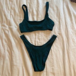 American Eagle dark turquoise bikini